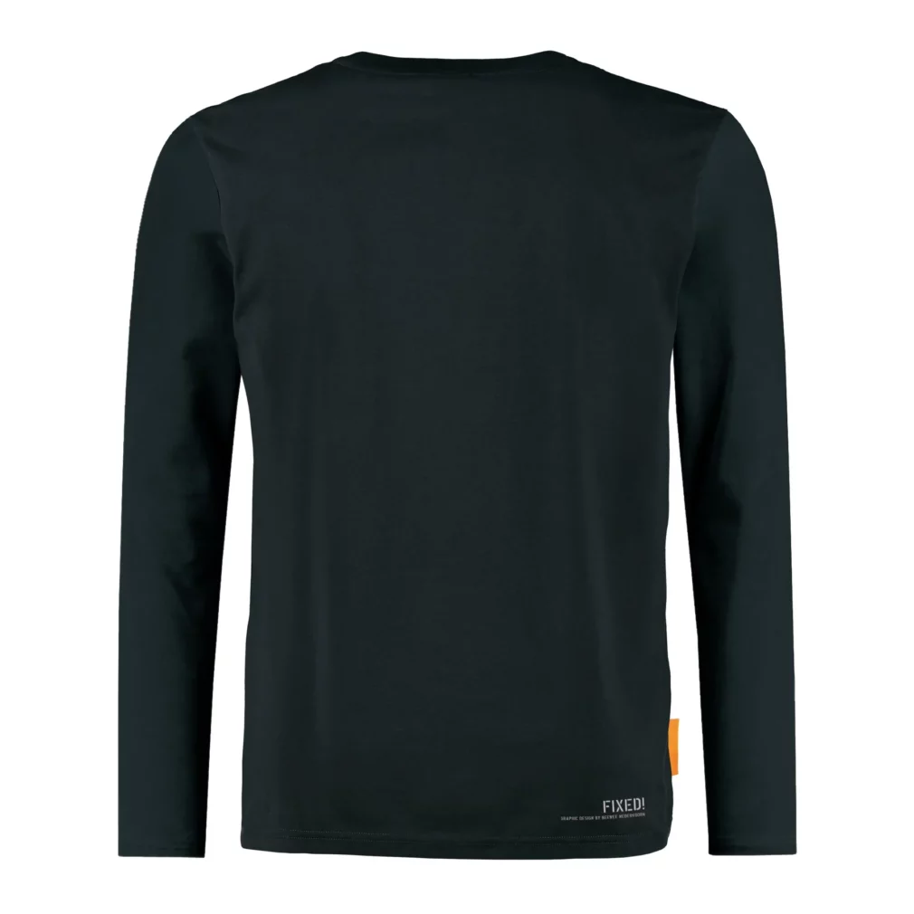 Okimono Long Sleeve Men, Black, Fixed