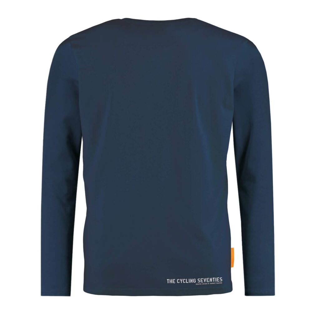 Okimono Longsleeve Men, Dark Blue, Cycling Seventies