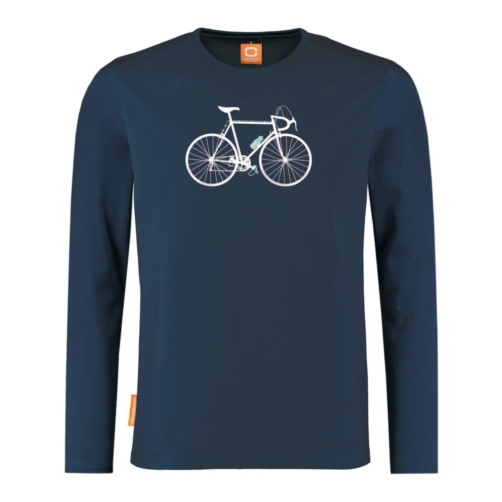 Okimono Longsleeve Men, Dark Blue, Cycling Seventies