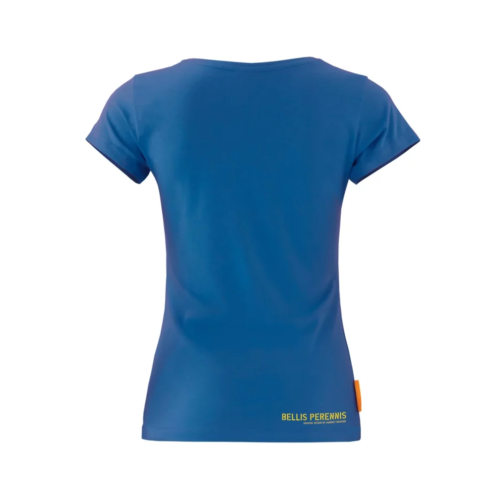 Okimono T-shirt Women Cobalt Blue, Bellis Perennis