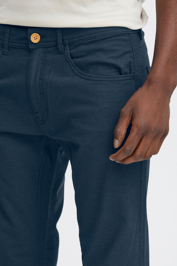 Blend Pants Cotton Dark Blue