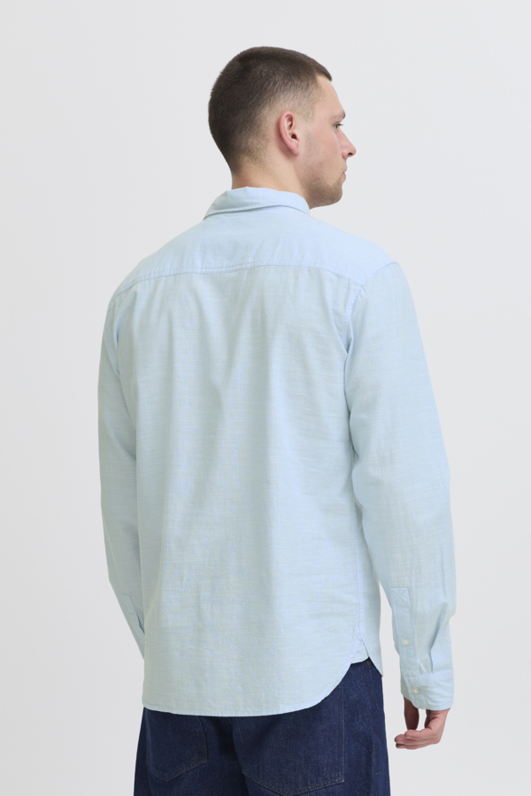 Blend Blouse Cotton Light Blue