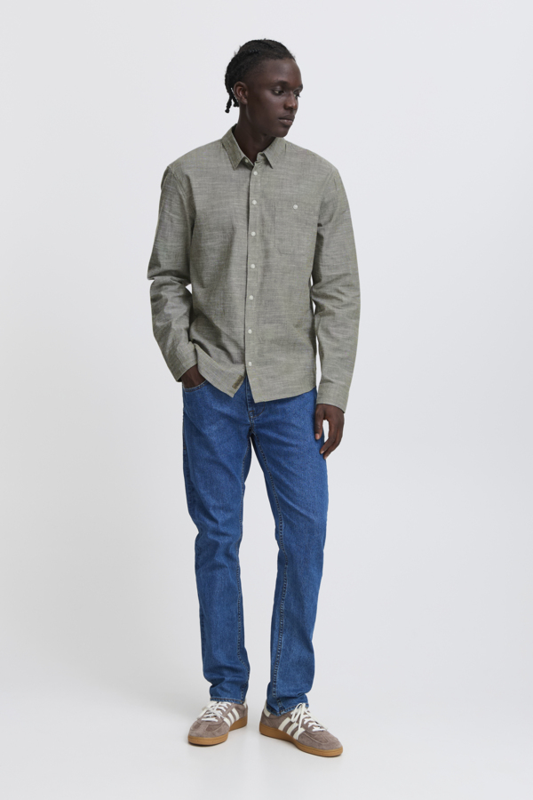 Blend Blouse Cotton Olive