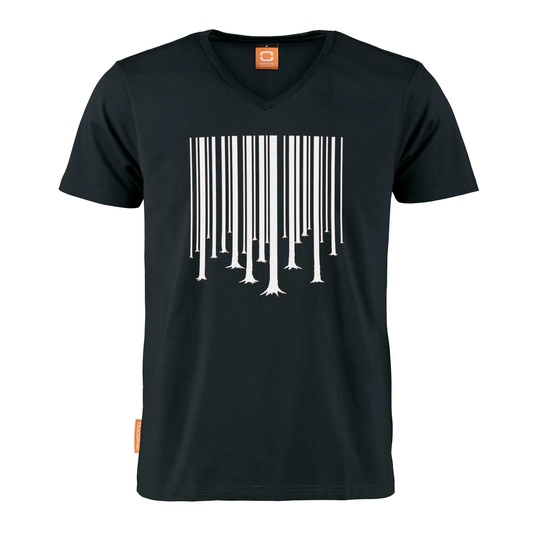 Okimono T-shirt Heren, Zwart, A Forest