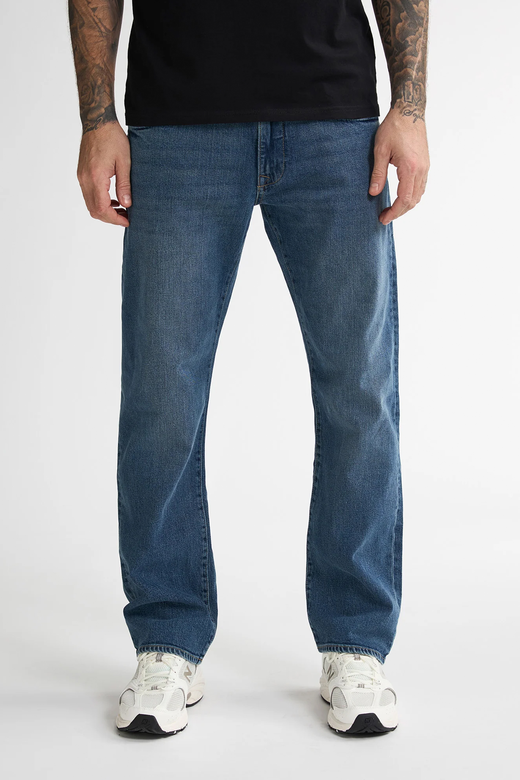 Petrol Jeans Lewis Wijde Pasvorm Darkblue