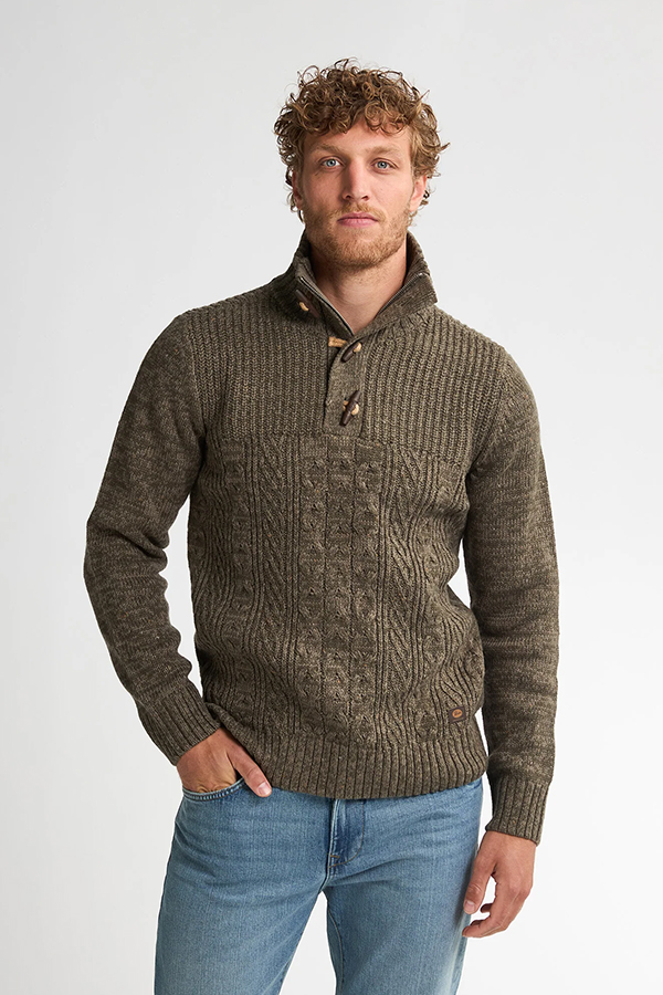 Petrol Sweater Houtje Touwtje Donkergroen